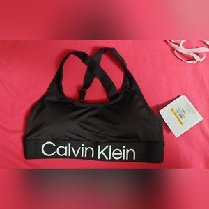 NWT s Calvin Klein black sports bra